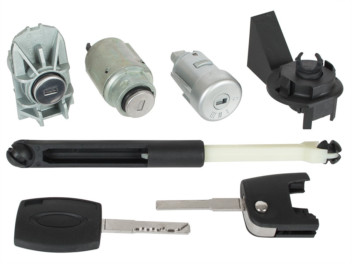 Ford Focus Mk2 2004 - Zündschalter + Einbausatz + Motorhaubenöffnungsmechanismus Kpl
