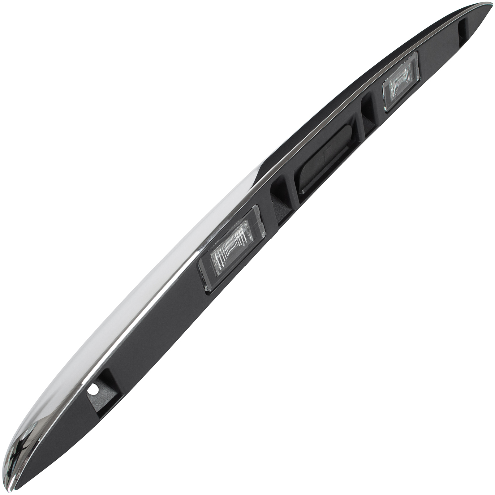Mini R56 06-13 Kennzeichenbeleuchtungsabdeckung Mit Mikroschalter Für Heckklappenöffnung, Chrom