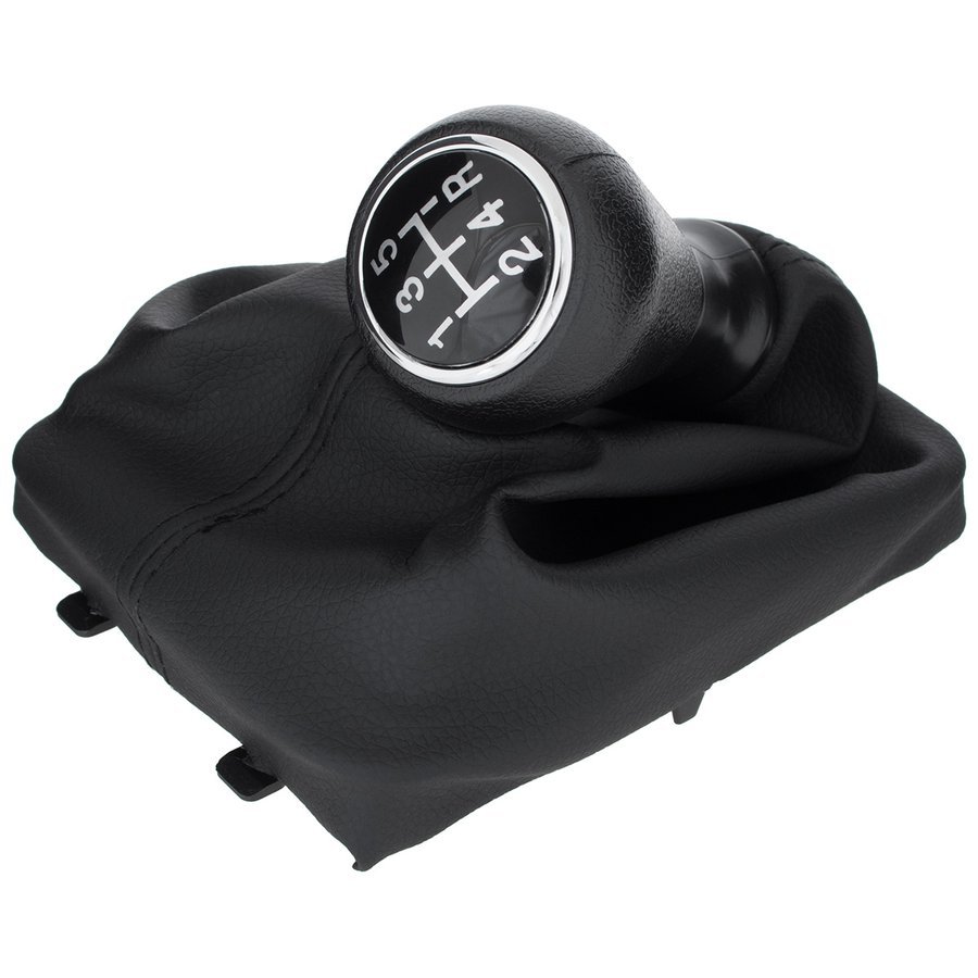 Peugeot 406 95-04 Schwarzer 5-gang-schaltknauf + Schwarze Schaltmanschette Mit Rahmen