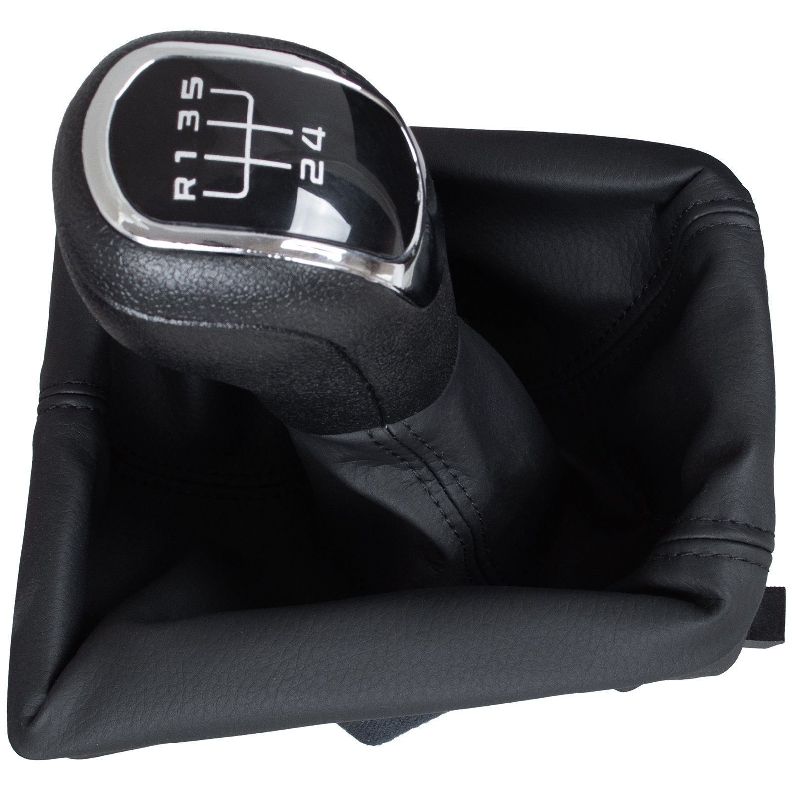 Skoda Octavia Ii 09-12 Schaltknauf + Schaltmanschette Mit Rahmen, 5 Gänge