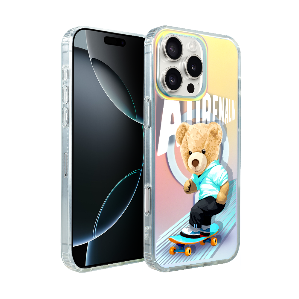Iphone 16 Pro Ibizu California Sunset Hülle Mit Magsafe, Farbwechsel, Adrenalin Und Skateboard-motiven
