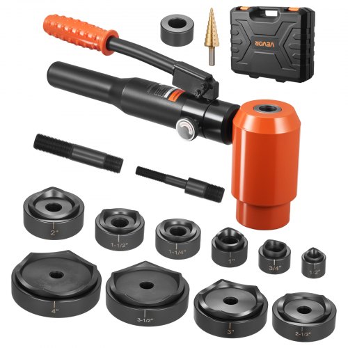 Ausbrechstanzen-set, 15 T Hydraulisches Ausbrechset, 22,5 Bis 115,4 Mm Ko-werkzeugsatz, Lochherstellungswerkzeug, Ko-werkzeugsatz Mit 10 Matrizen Für Metallschaltschränke, Schaltschränke