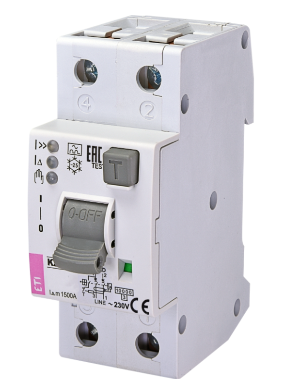 Fehlerstromschutzschalter 1+n 16a B 30ma Typ A Kzs-2m2p Edi A 002172406