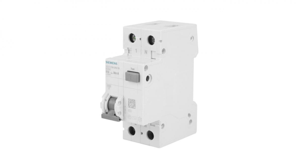 Fehlerstromschutzschalter 2p 10a B 0,03a Typ Ac 6ka 5su1356-0kk10