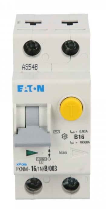 Fehlerstromschutzschalter 2p 16a B 0,03a Typ Ac Pknm 16/1n/b/003 236200