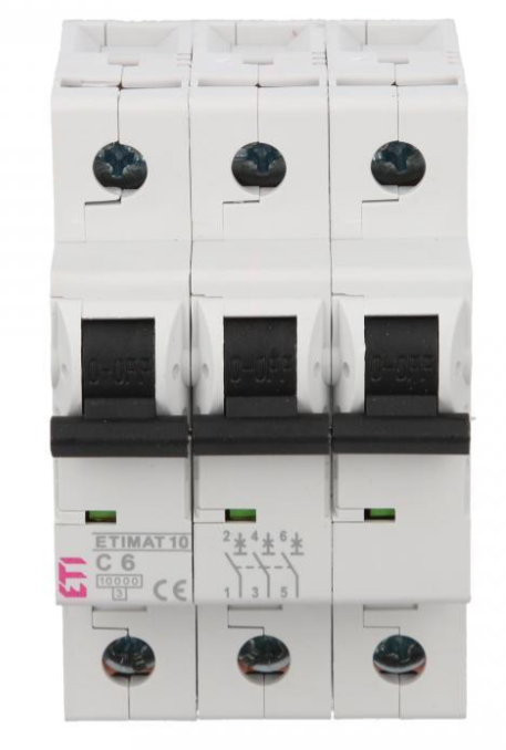Leitungsschutzschalter 3p C 6a 10ka Ac Etimat10 002135712