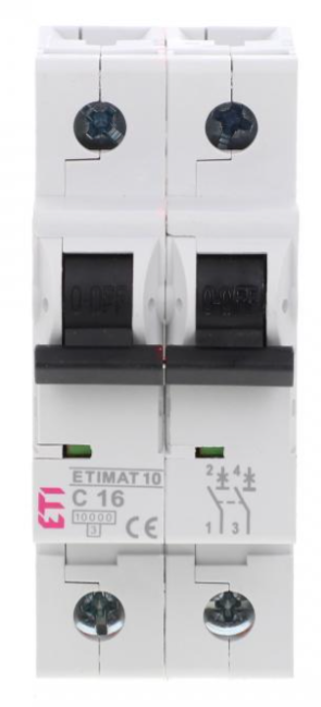 Leitungsschutzschalter 2p C 16a 10ka Ac Etimat10 002133716