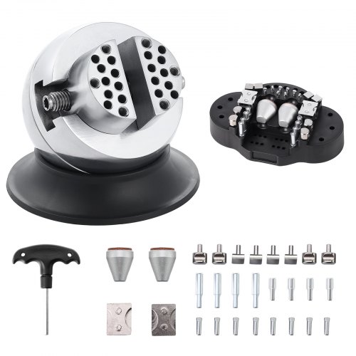 Block Ball Vise Mit 30 Pcs, Engraving Block Einstellgerät Durchmesser 78 Mm, Block Ball Vise Engraving Diamanten Voller Satz, Ball Befestigung Und Gummibasis (grs)
