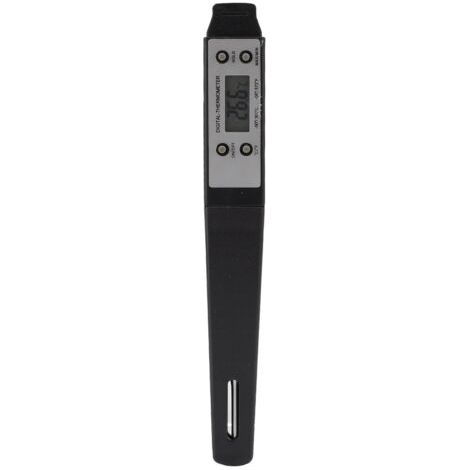 Elektronisches Küchenthermometer Für Lebensmittel, Backwaren, Milch Und Kaffee, Schwarz