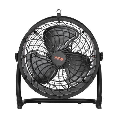 Bodenventilator, 3 Gang, Windmaschine, 355,6mm, 360° Verstellbare Neigung, 7,2 M/s Luftstrom, Großer Metallventilator, Für Zuhause, Fitnessstudio, Büro, Garage, Geschäftsräume