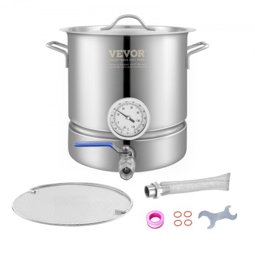 Braukessel Bierbrauanlage Heimbrauanlage 18,93 L Brauerei Gärtopf Edelstahl