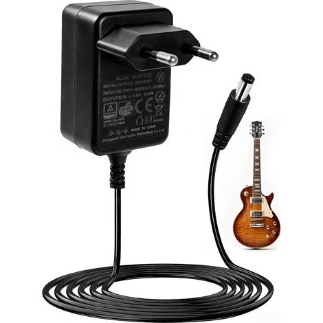 9v 1a Netzteil Für Gitarrenpedale, Minuspol Innen An Pluspol Außen, Netzteil Für Behringer, Joyo, Roland, Casio Keyboard, Zoon Ms-70cdr, Boss Ds-1, Ds-2, Md-2, St-2, 1,5 M