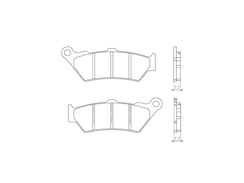 Brenta Bremsbeläge Kh209 Sintermetall (gold) (ft 4090)