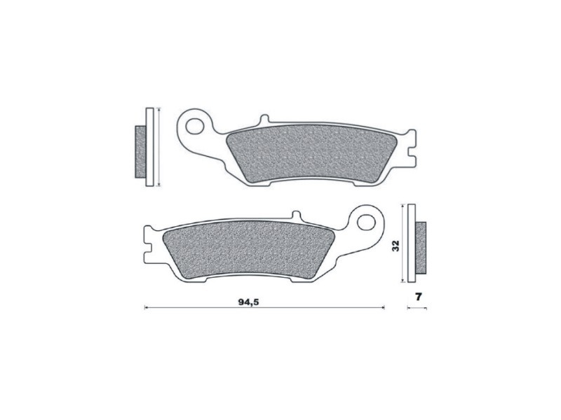 Brenta Bremsbeläge Kh450 Sintermetall (gold) (ft 4105)