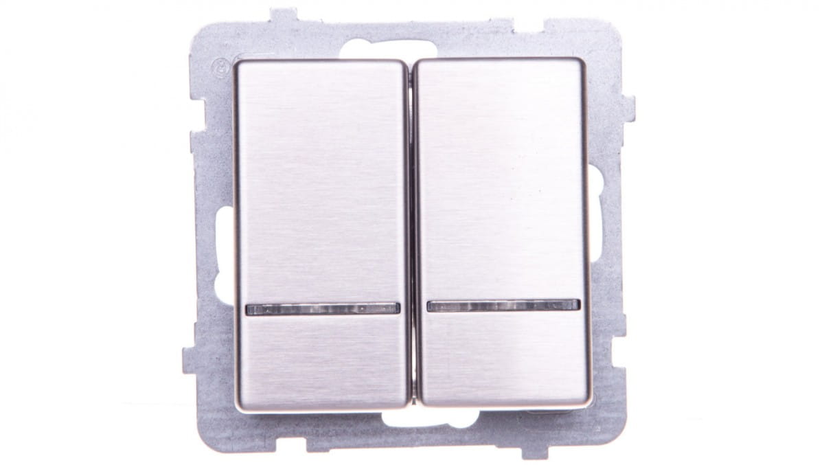 Sonata Kerzenschalter Mit Beleuchtung, Edelstahl Łp-2rms/m/37
