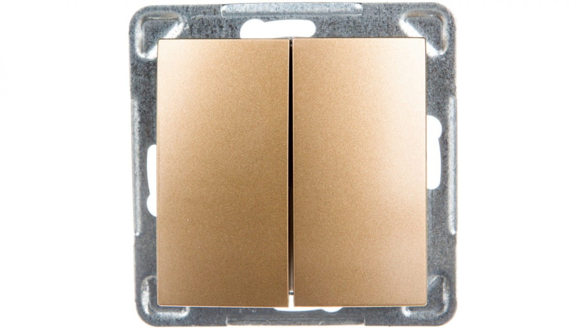 Impresja Doppeltreppenschalter, Goldmetallic Łp-10y/m/28