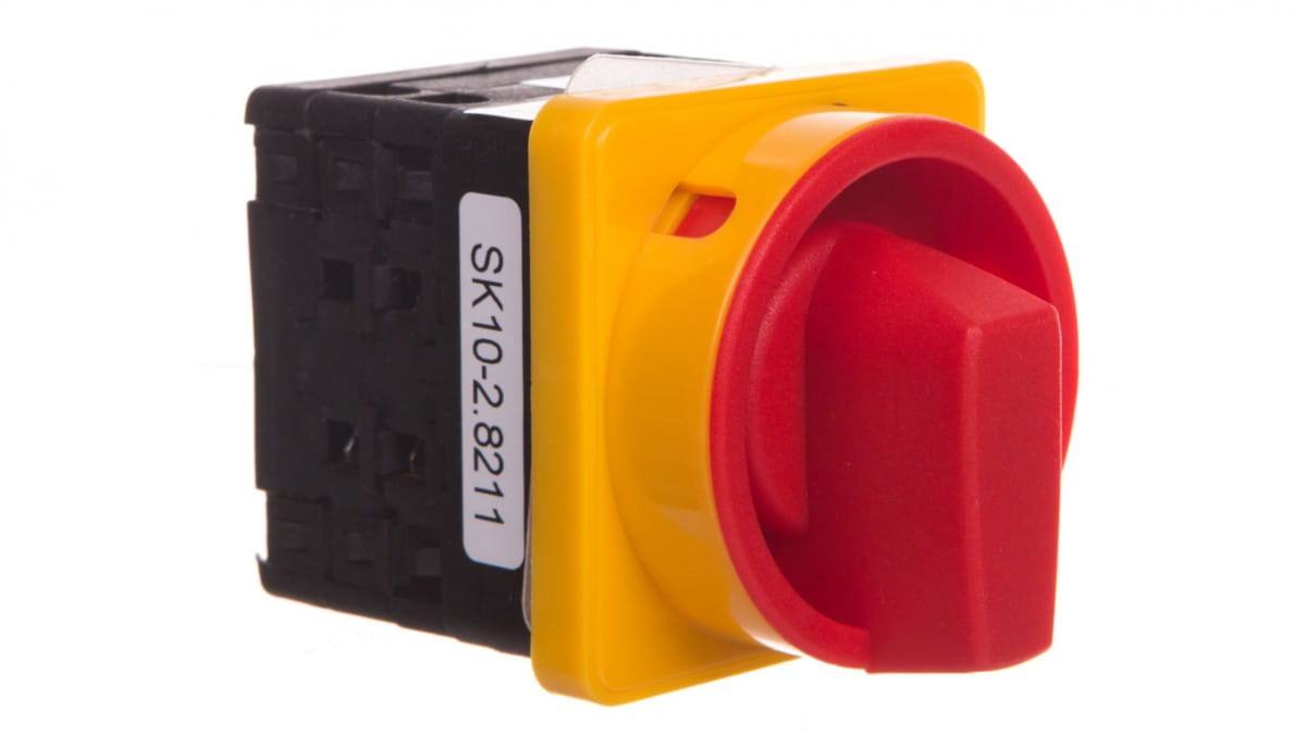 Nockenschalter 10a 0-1 3p Einbau Gelb-rot Sk10-2.8211p08