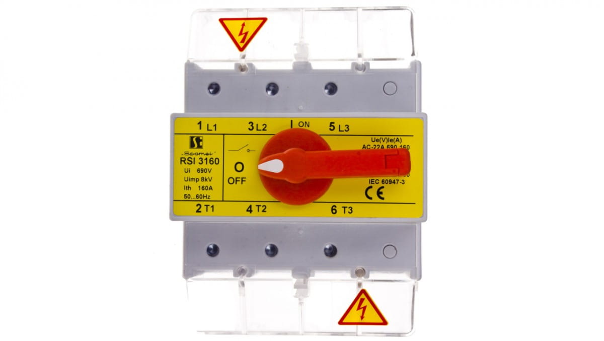3-poliger 160-a-lasttrennschalter Mit Drehknopf Am Trennschalter Rsi-3160w03