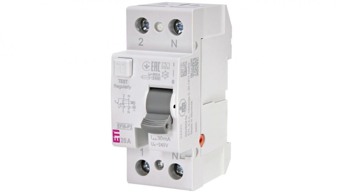 2p 25a 0,03a Fehlerstromschutzschalter Typ A 6ka Efi6-p2 A 25/0,03 002061261