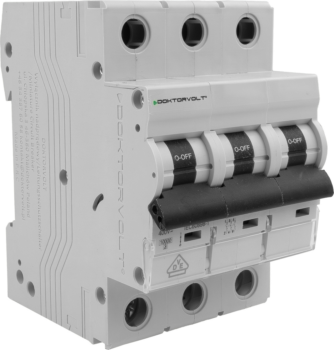 Mcb 10ka 3p 16a C16a Vde Doktorvolt Dv-3882 Leistungsschalter