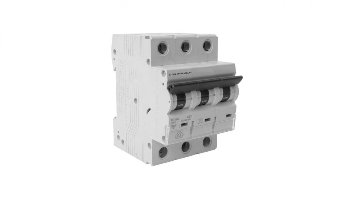 Mcb 10ka 3p 63a C63a Vde Doktorvolt Dv-3943 Leistungsschalter