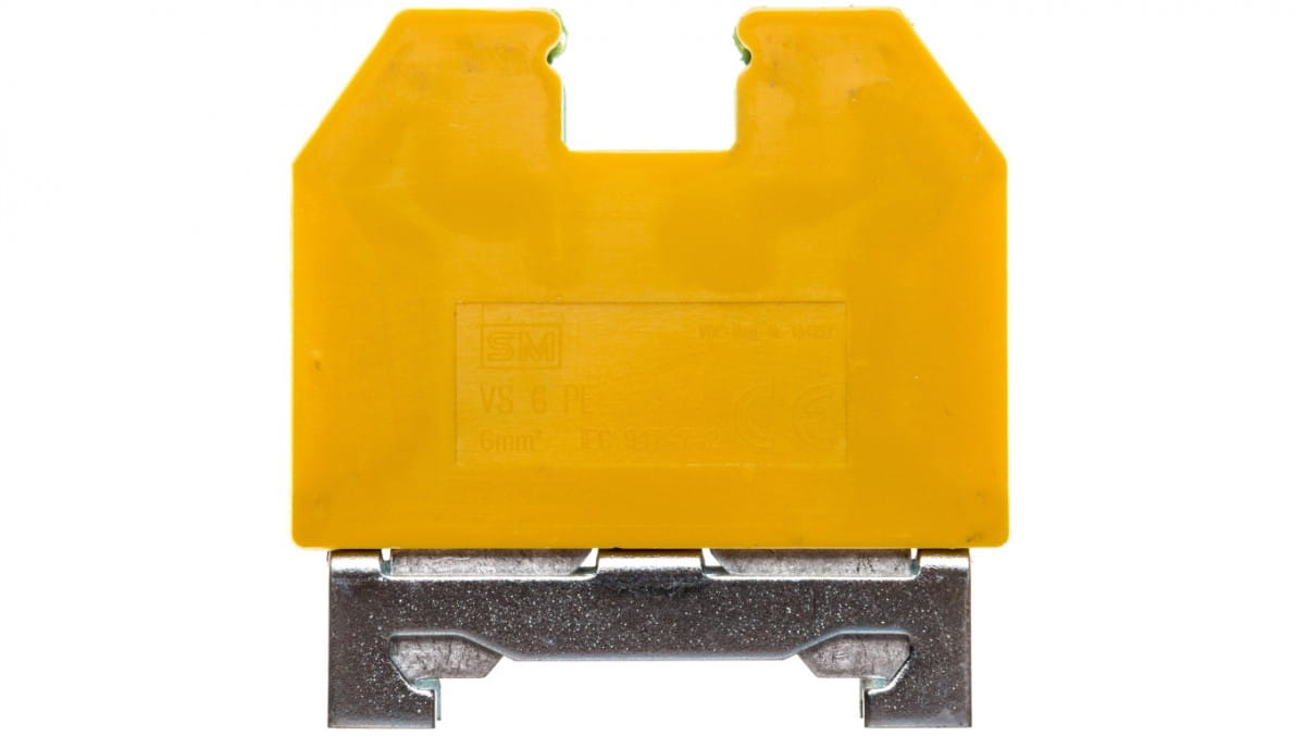 Schutzgewindeschienenverbinder 6mm2 Grün-gelb Vs 6 Pe 003901497