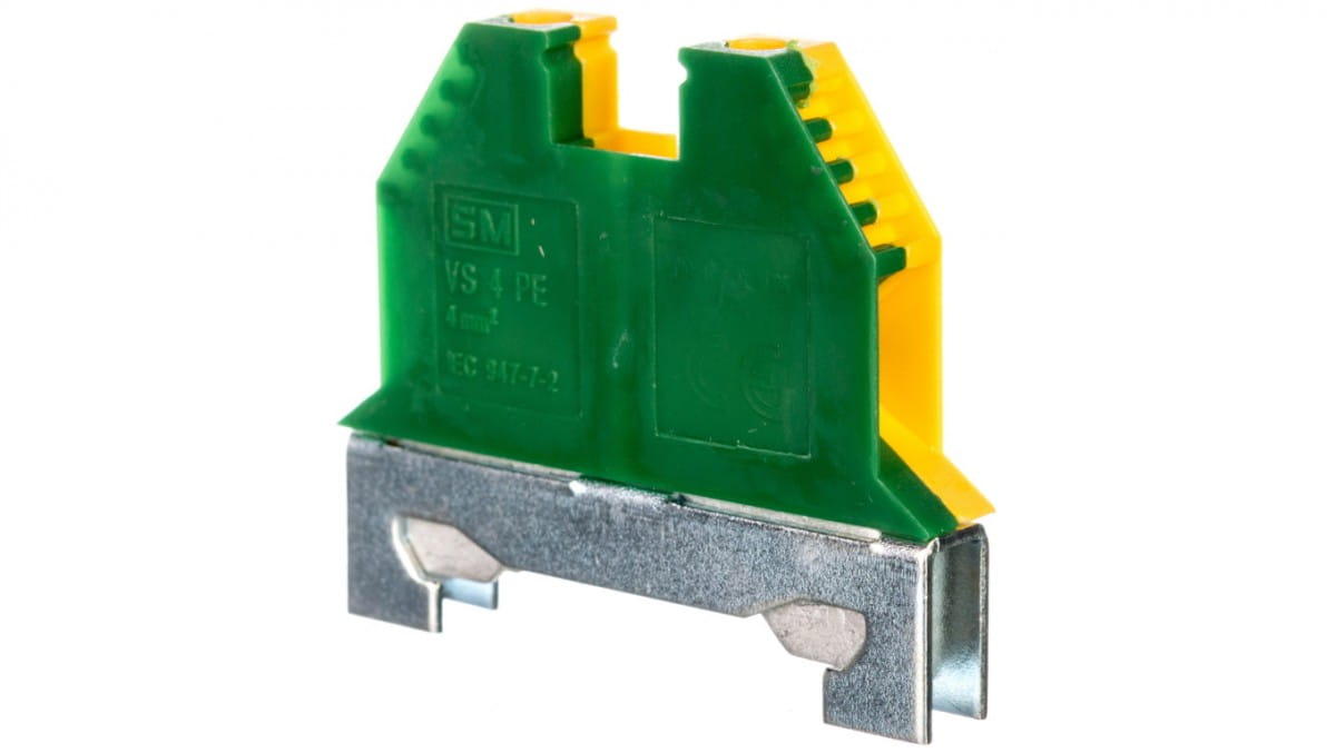 Schutzgewindeschienenverbinder 4mm2 Grün-gelb Vs 4 Pe 003901476