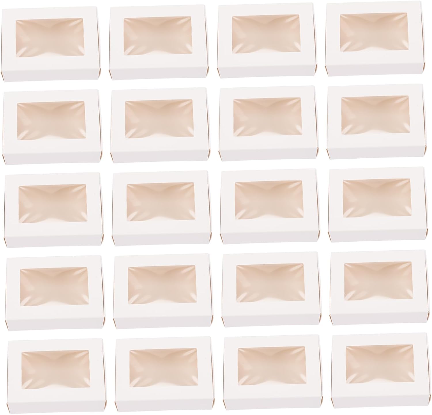 Kraft Paper Gift Box With Window Pack Of 30 Paper Soap Box Small Box For Handmade Soaps Jewellery And Party Gifts Packaging 8.50 X 6.00 X 3.00 Cm