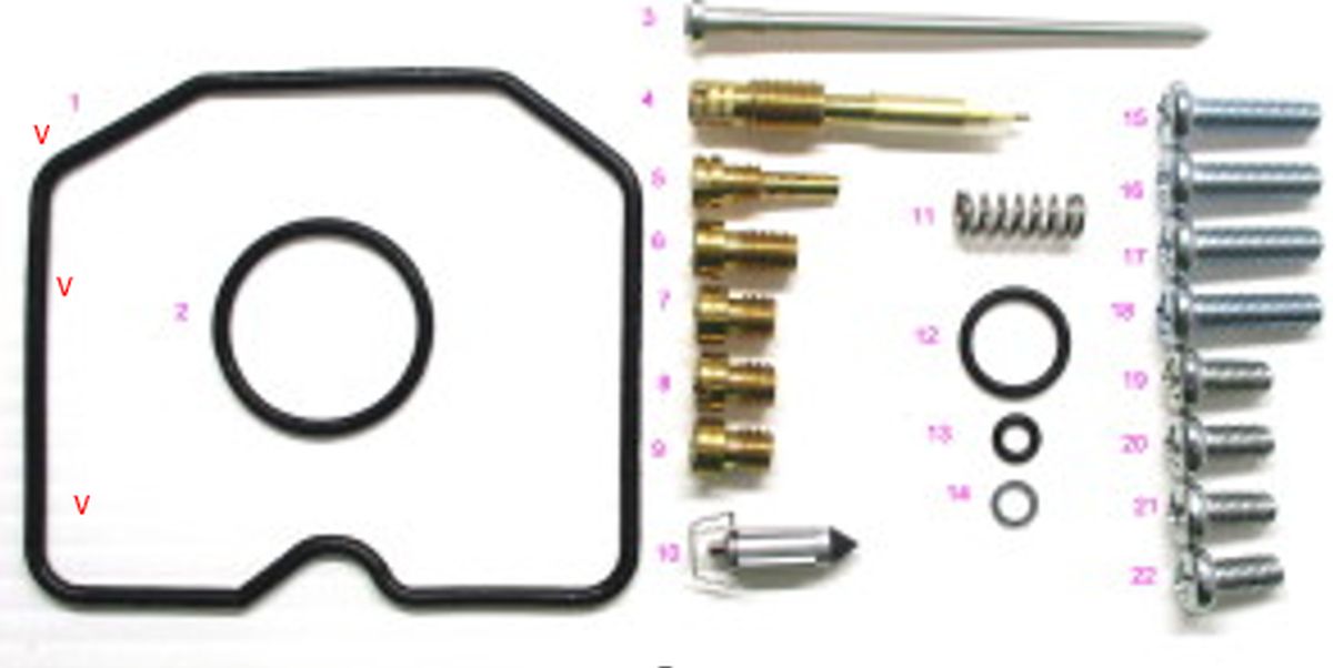 Bearing Worx Vergaser-reparatursatz Kawasaki Klf 300c Bayou '97-'05 (26-1392)
