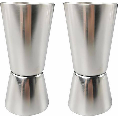Cocktail-jigger 2 Cl Und 4 Cl, 2-teiliger Doppelmessbecher Aus Edelstahl, Messglas Für Gin, Whisky Und Spirituosen, Hochwertiges Bar- Und Cocktailzubehör