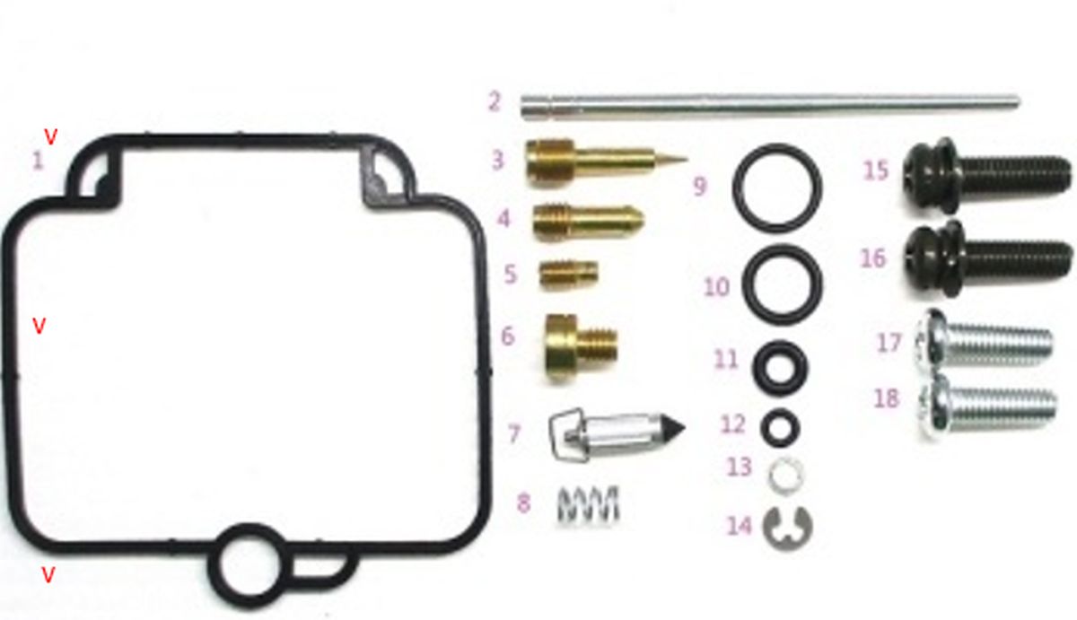 Bearing Worx Vergaser-reparatursatz Suzuki Dr 650se '94-'95 (26-1105)