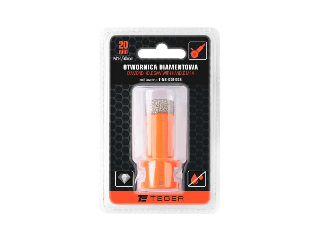 Diamant-lochsäge Mit M14/20 Mm Spannfutter / Teger