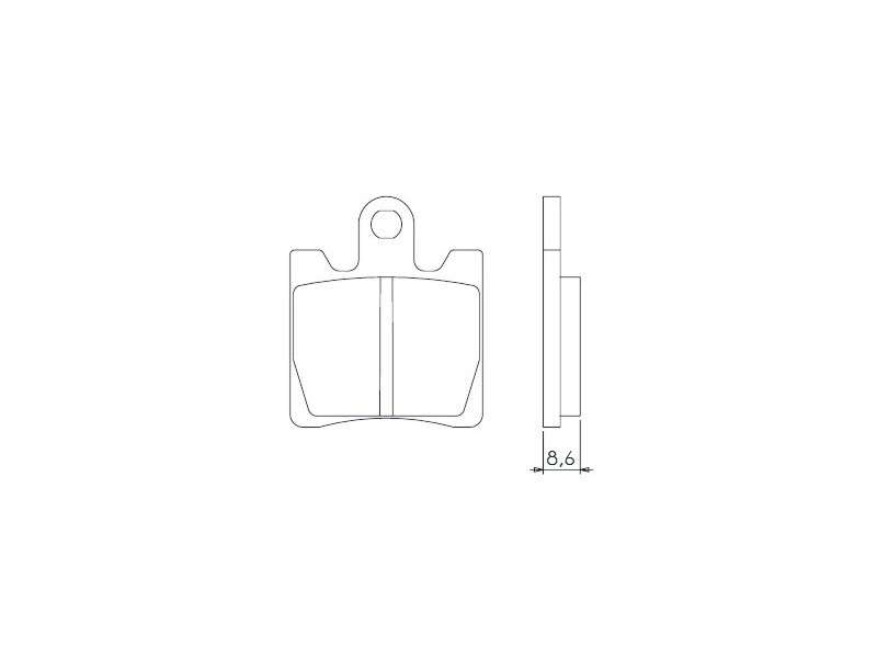 Brenta Bremsbeläge Kh283 / Kh423 Sintermetall (gold) (ft 4018)