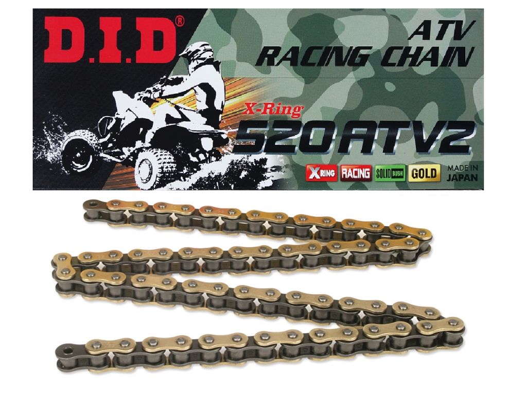 Did 520atv2g&b-96 Goldkette (96-glieder) X-ring (offen + Karabiner) - Ersetzt 520atv