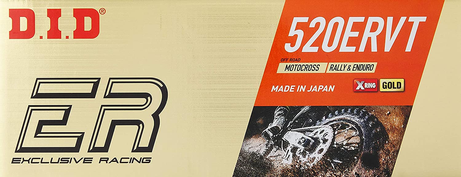 Did 520ervt-114 Antriebskette (114 Glieder) X-ring (gold) (offen + Clip)