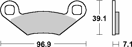 Sbs Bremsbeläge Kh159 Offroad Sinter Gold Farbe Passend Für: Polaris 250/300/325/450/500/525/570/600/700/800