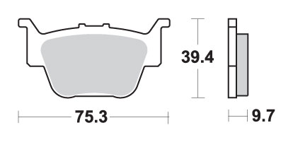 Sbs Bremsbeläge Kh373 Offroad Sinter Gold Passend Für: Honda Trx420/650/680 Hinten