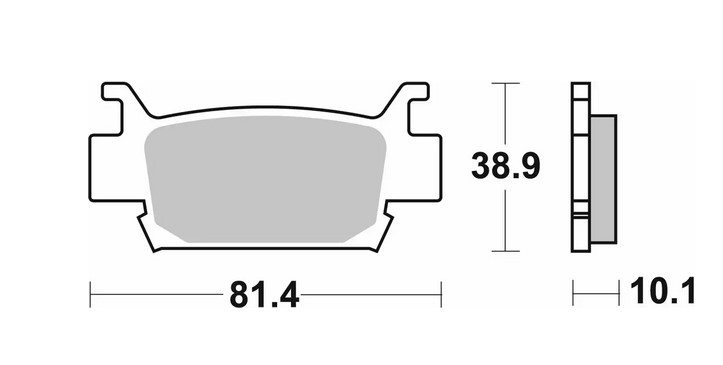 Sbs Bremsbeläge Kh410 Off-road Sinter Gold Farbe Honda Trx 500/680/700 (siehe Produktbeschreibung)