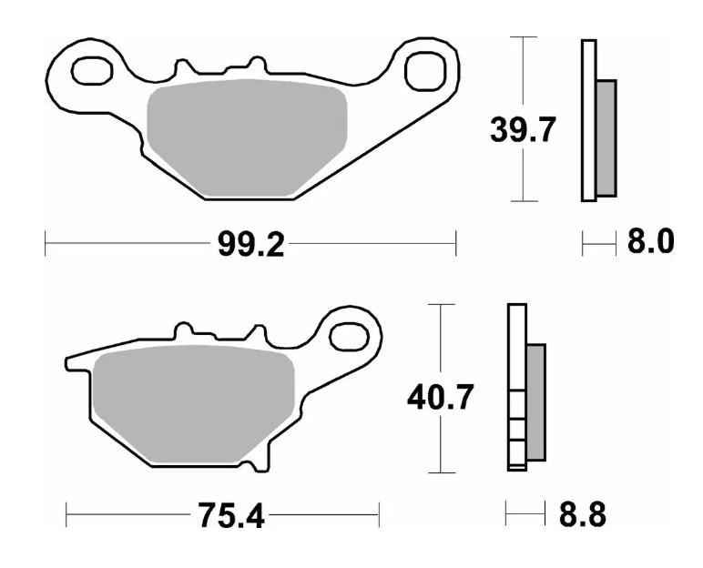 Sbs Bremsbeläge, Neu, Kh401, Offroad, Sintergold, Farbe: Suzuki Rm 85 '05-'23