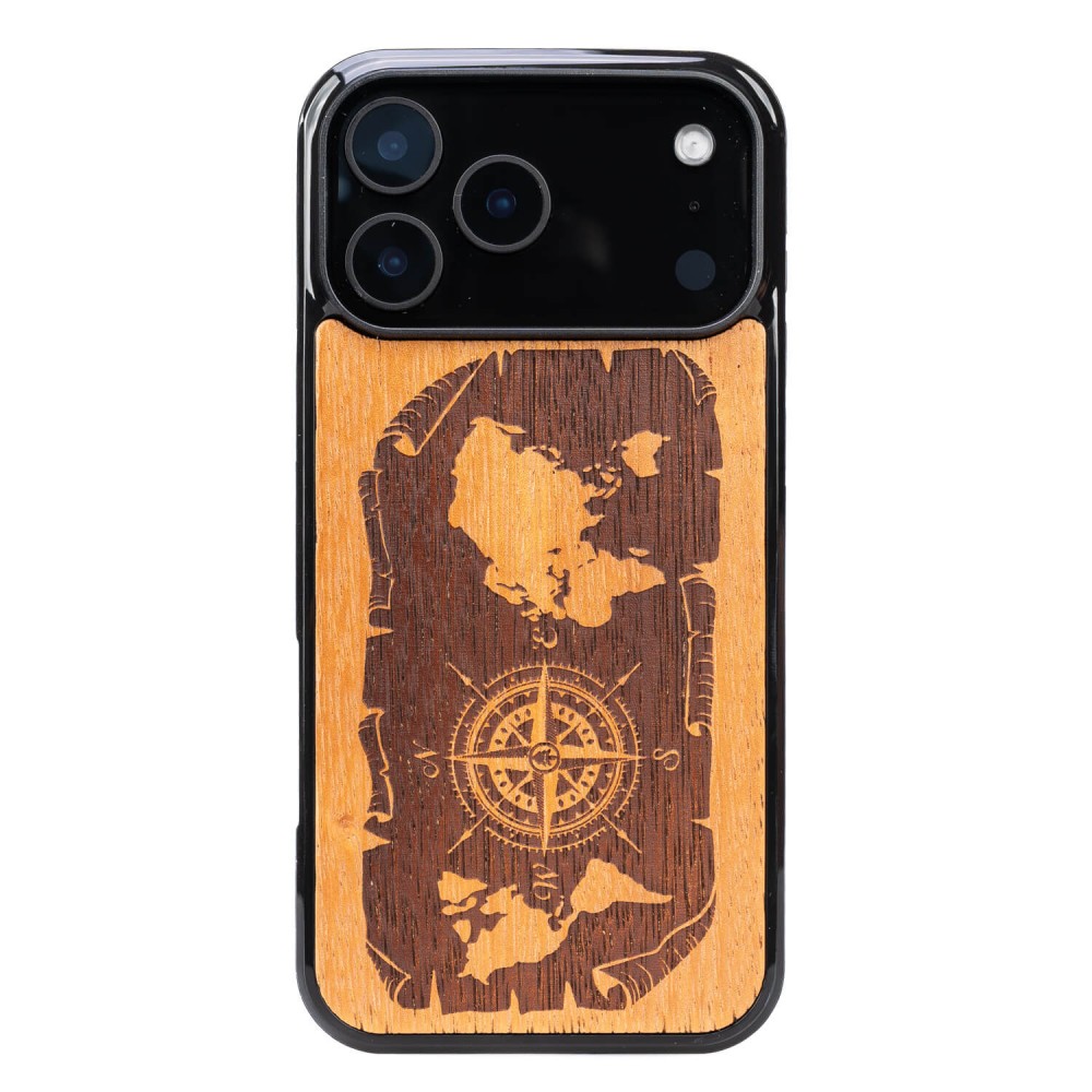 Bewood Holzhülle Für Iphone 17 Pro Max, Windrose, Merbau