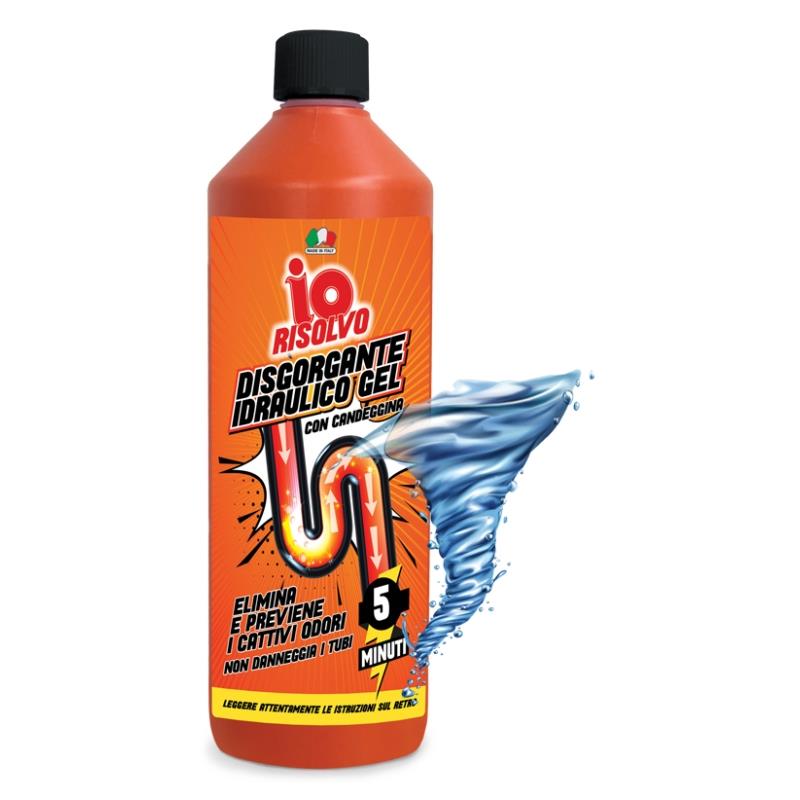 Disgorgante Gel Con Candeggina 1l - Io Risolvo