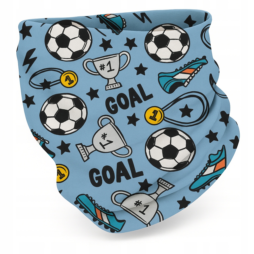 Kinderschal, Schal, Ab 9 Jahren, Universell, Herbst/winter, Fußball