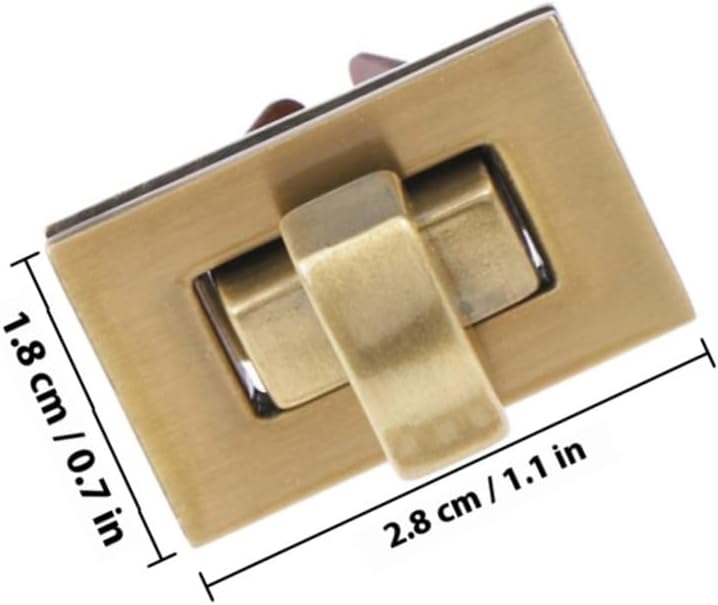 2 Stück Metall Taschenverschluss Drehverschluss Leichtes Handtaschenschloss Für Geldbörsen Und Clutches Modisches Und Elegantes Design Als Ersatz