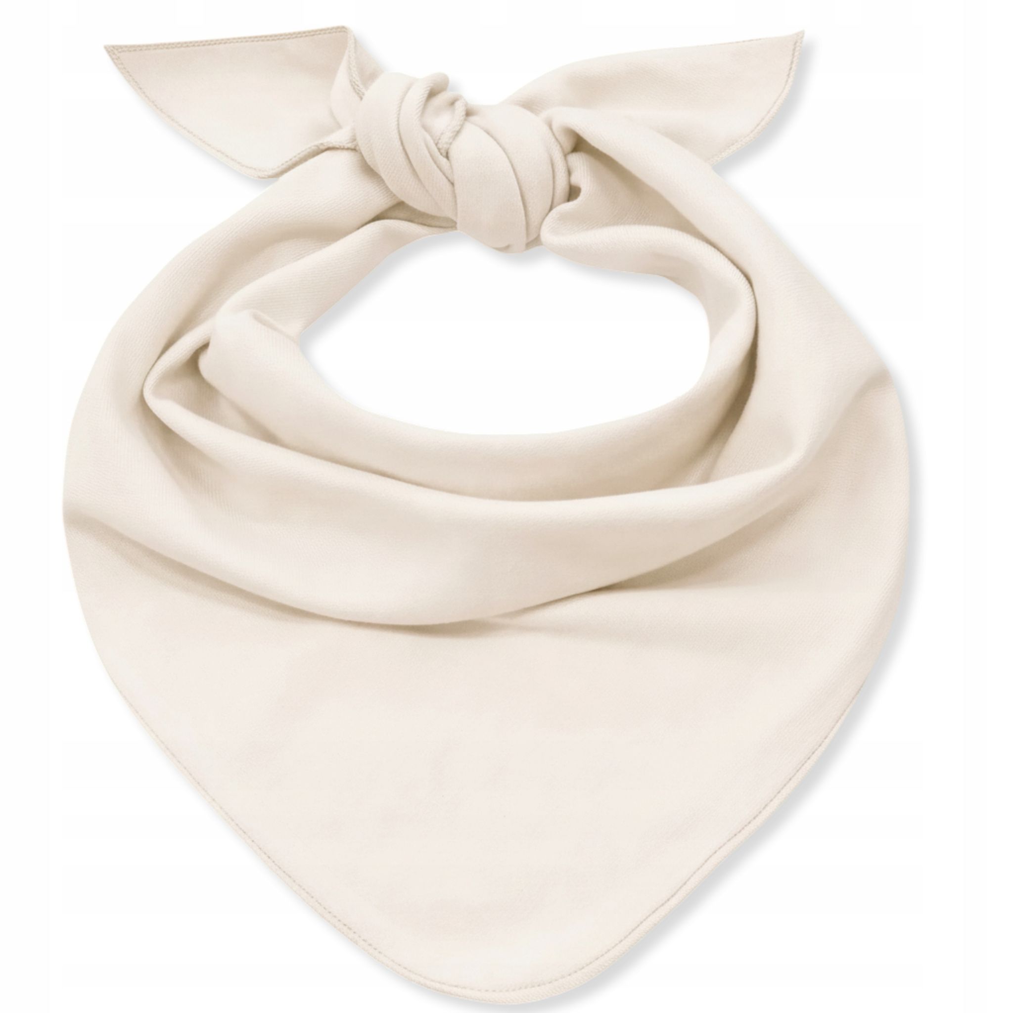 Dreieckiger Halsschal, Baumwoll-bandana, Farbe Ecru