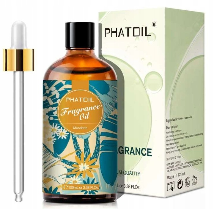 Mandarinen-duftöl Für Diffusor, 100 Ml + Pipette
