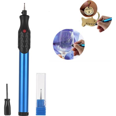 Tragbarer Gravierstift Mit Diamantspitze, Kabelloses Aluminium-gravierwerkzeug Für Holz, Glas, Metall, Kunststoff Und Keramikschmuck
