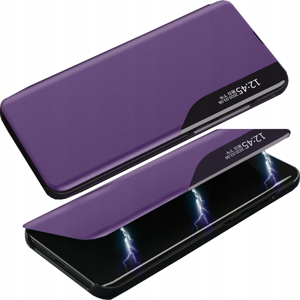 Elegante Klapphülle Aus Eco Leather View Case Mit Standfunktion Für Iphone 13 Mini, Lila