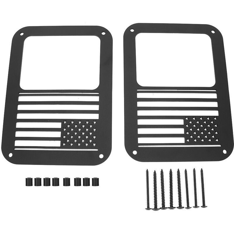 Rücklichtabdeckung, Rücklicht-schutzabdeckung Im Nationalflaggen-design, Passend Für Jk 07-18.