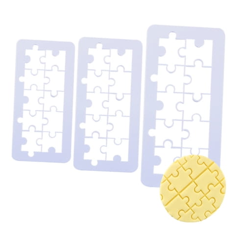 Ausstechformen Für Zuckerpaste, Puzzle-formen, 3 Stück
