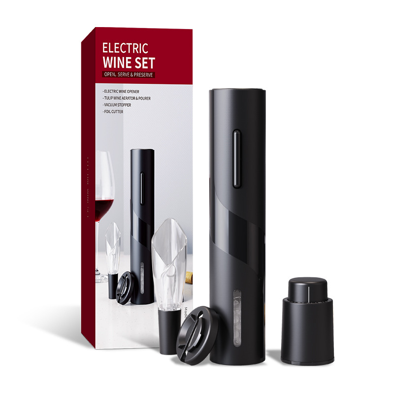 Multifunktionales Geschenkset 2022 Inklusive Eines [wiederaufladbaren] Elektrischen Weinflaschenöffners Aus Kunststoff Für Rotwein (funktionen: Papierschneiden / Ausstecken / Einschenken / Weinaufbewa